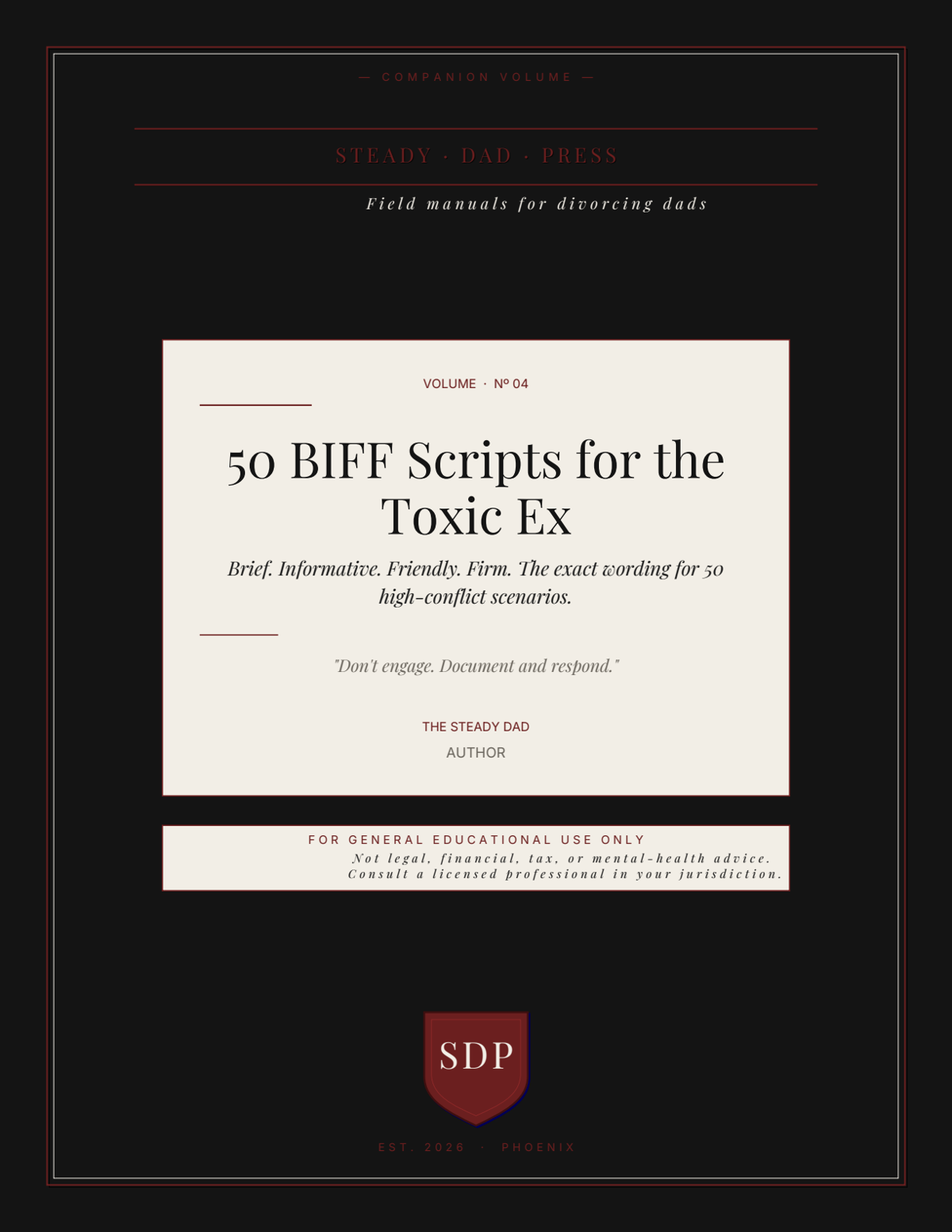 50 BIFF Scripts for the Toxic Ex cover
