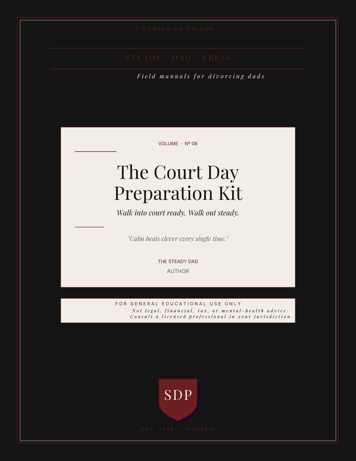 Court Day Preparation Kit cover