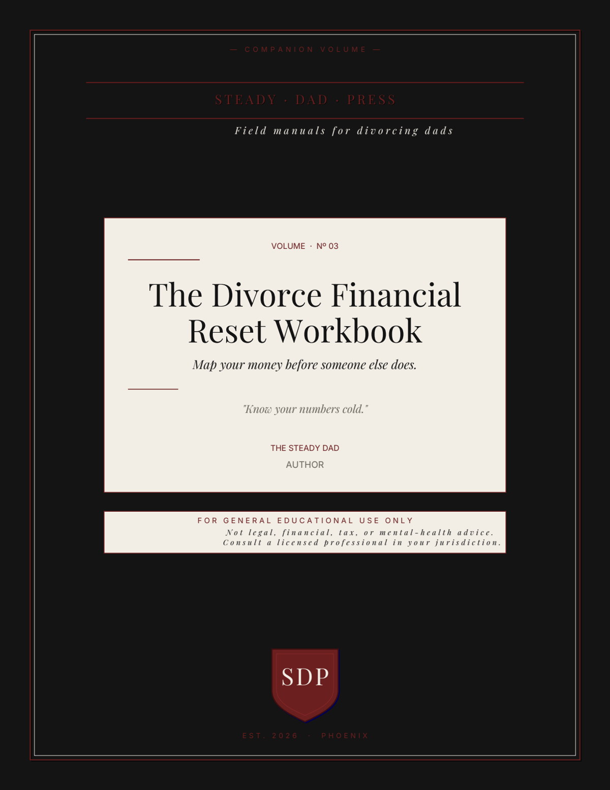 Divorce Financial Reset Workbook cover