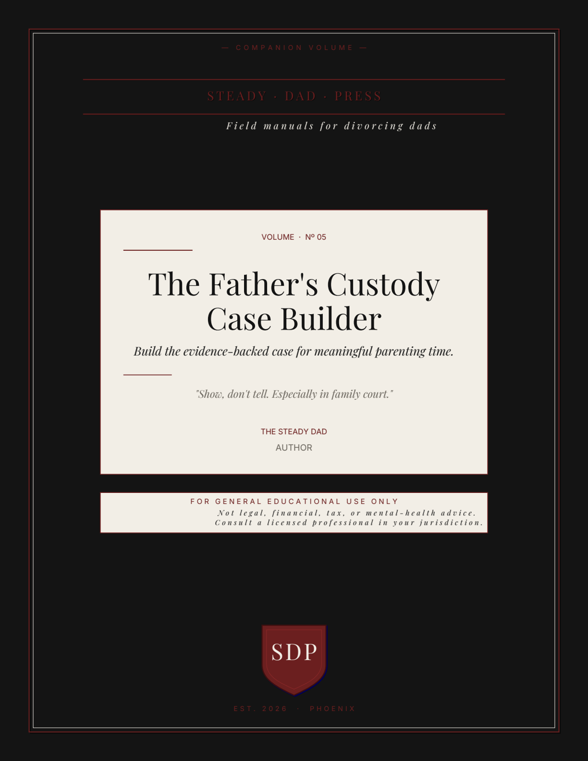 Father's Custody Case Builder cover