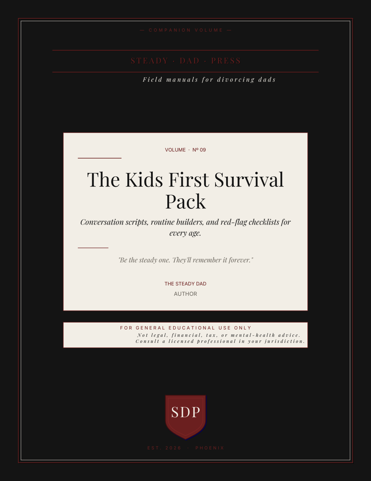 Kids First Survival Pack cover